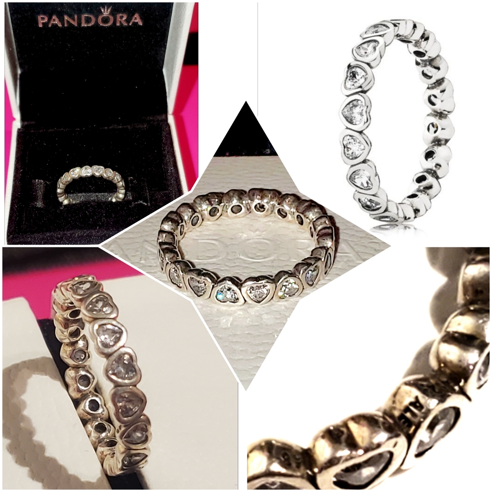 Pandora Silver Heart Forever More Ring.